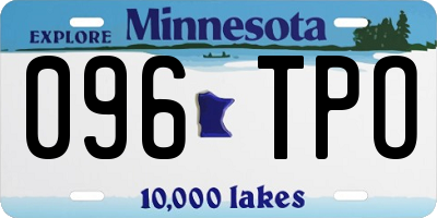 MN license plate 096TPO