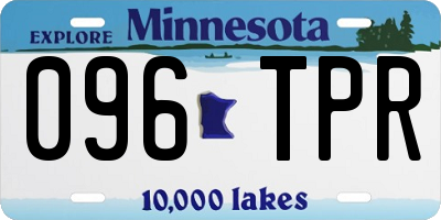 MN license plate 096TPR