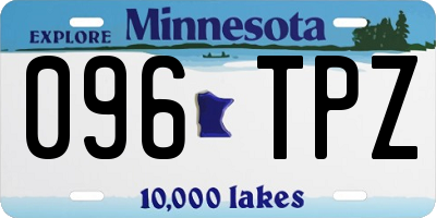 MN license plate 096TPZ