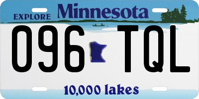 MN license plate 096TQL
