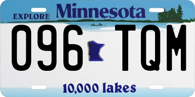 MN license plate 096TQM
