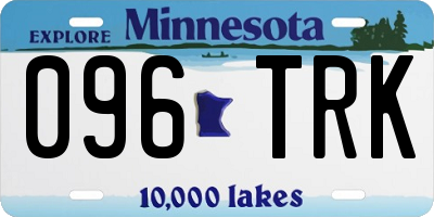 MN license plate 096TRK