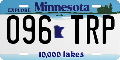 MN license plate 096TRP