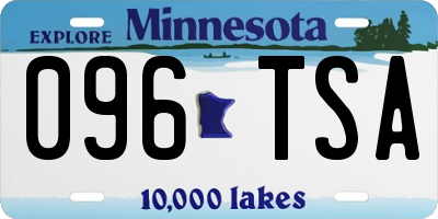 MN license plate 096TSA