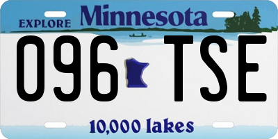 MN license plate 096TSE