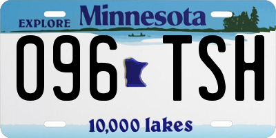 MN license plate 096TSH