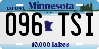 MN license plate 096TSI