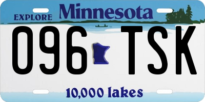 MN license plate 096TSK