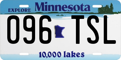 MN license plate 096TSL