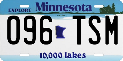 MN license plate 096TSM