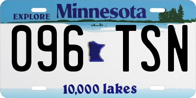 MN license plate 096TSN
