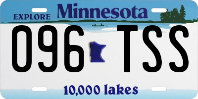 MN license plate 096TSS