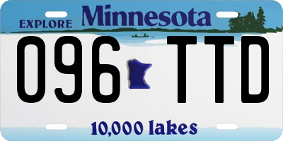 MN license plate 096TTD
