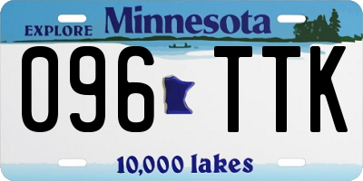 MN license plate 096TTK