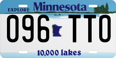 MN license plate 096TTO