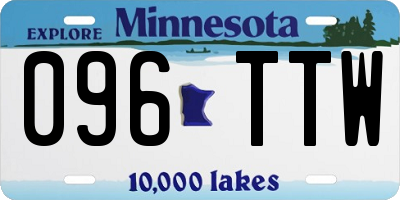 MN license plate 096TTW