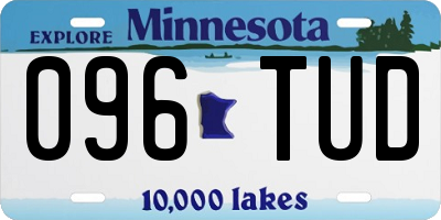 MN license plate 096TUD