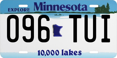 MN license plate 096TUI