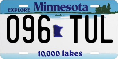 MN license plate 096TUL