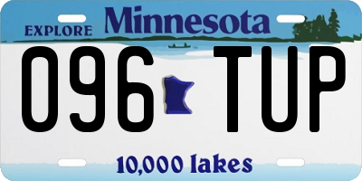 MN license plate 096TUP