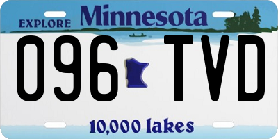 MN license plate 096TVD
