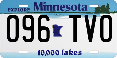 MN license plate 096TVO