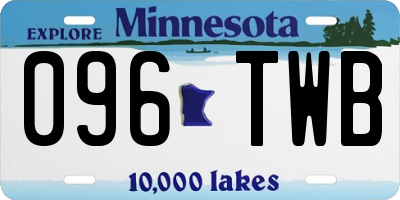 MN license plate 096TWB