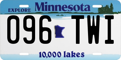 MN license plate 096TWI