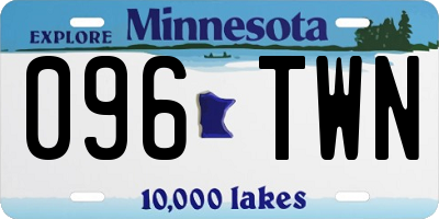 MN license plate 096TWN
