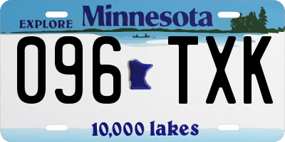 MN license plate 096TXK
