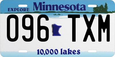 MN license plate 096TXM