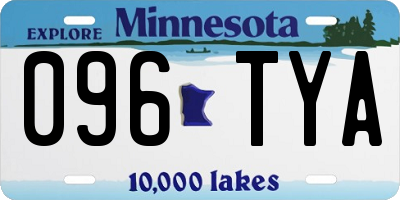 MN license plate 096TYA