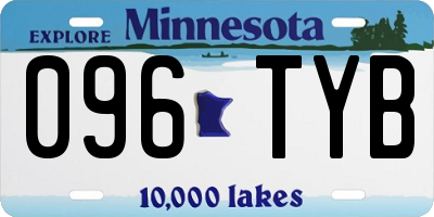 MN license plate 096TYB