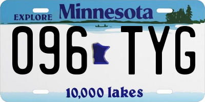 MN license plate 096TYG