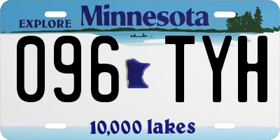 MN license plate 096TYH