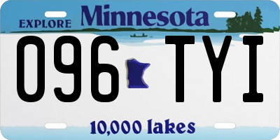 MN license plate 096TYI