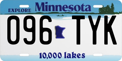 MN license plate 096TYK
