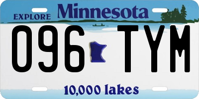 MN license plate 096TYM