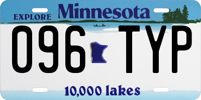 MN license plate 096TYP