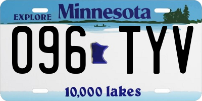 MN license plate 096TYV