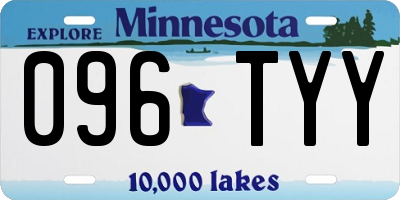 MN license plate 096TYY