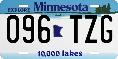 MN license plate 096TZG