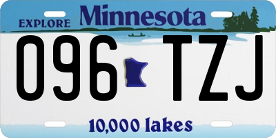MN license plate 096TZJ