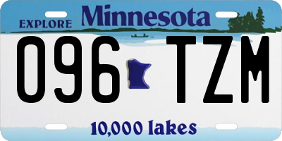 MN license plate 096TZM