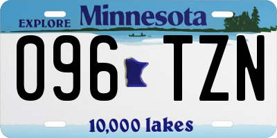 MN license plate 096TZN