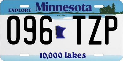 MN license plate 096TZP
