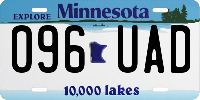 MN license plate 096UAD
