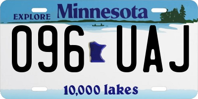 MN license plate 096UAJ