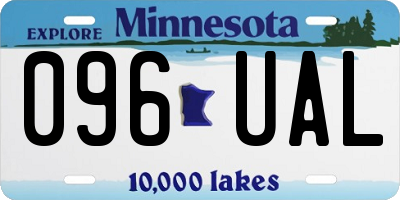 MN license plate 096UAL