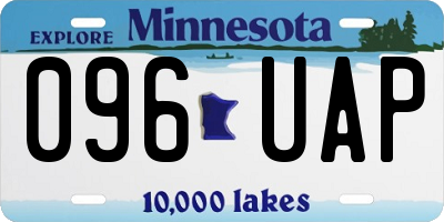 MN license plate 096UAP